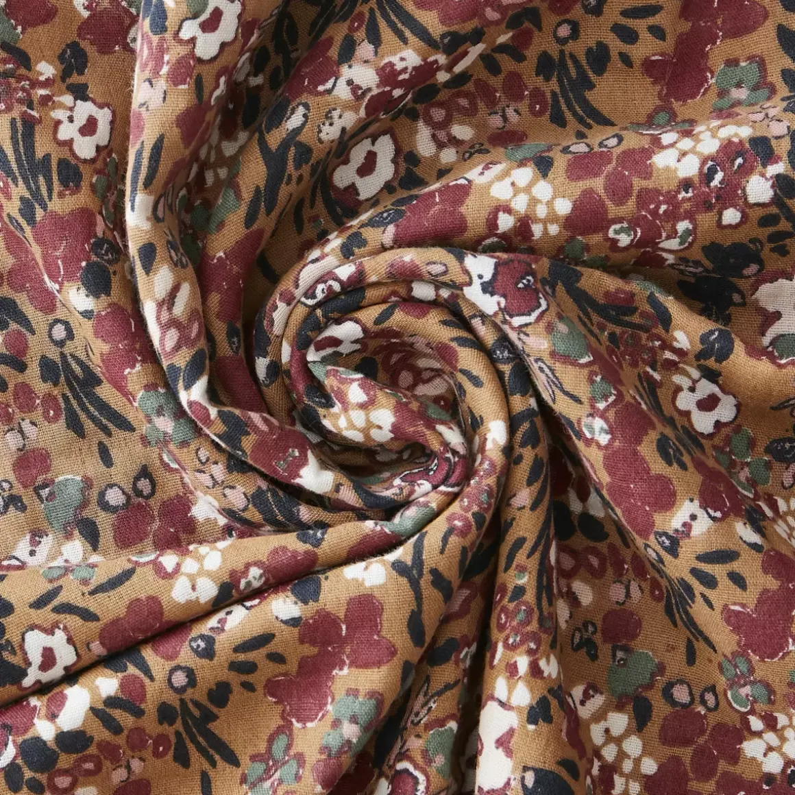 Copripiumino garza di cotone (260 cm) Constance Camel