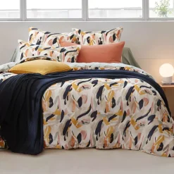 Copripiumino garza di cotone (260 x 240 cm) Mathilda Multicolore