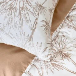 Copripiumino in cotone (240 x 220 cm) Lara Marrone