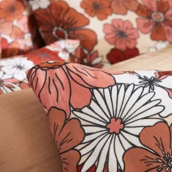 Copripiumino in garza di cotone (240 x 220 cm) Gaïa azalea Terracotta