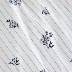 Copripiumino in garza di cotone reversibile (200 x 200 cm) Gaïa Iris Blu