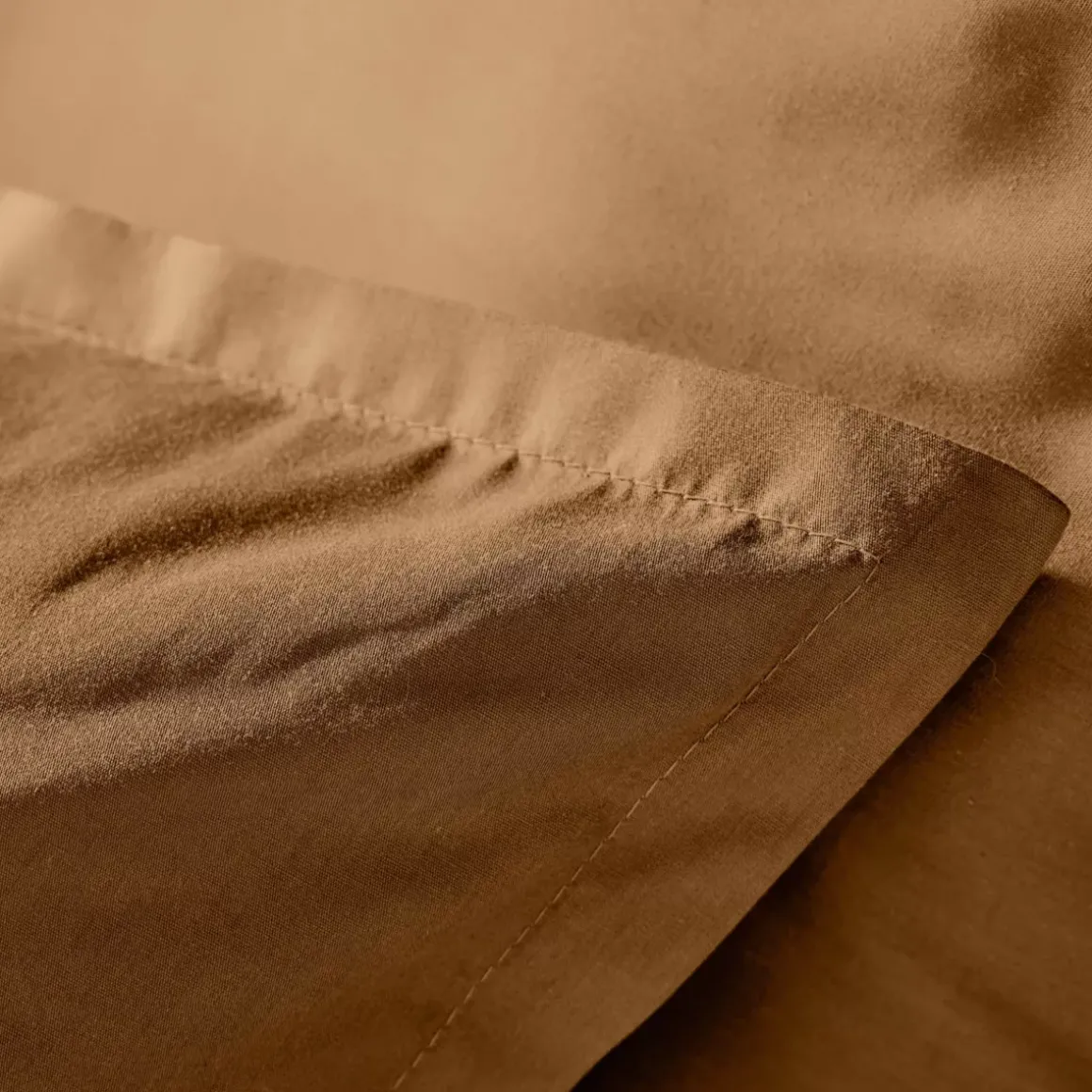 Copripiumino in percalle di cotone (280 x 240 cm) Cali Camel