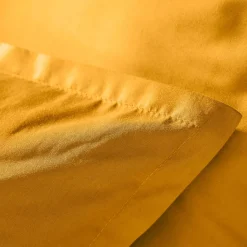 Copripiumino in percalle di cotone (280 x 240 cm) Cali Giallo senape
