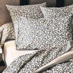 TRADILINGE Copripiumini-Copripiumino in percalle di cotone (280 x 240 cm) Leopardo