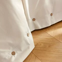 Copripiumino in percalle di cotone (240 x 220 cm) Diane Beige