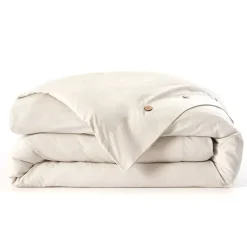 Copripiumino in percalle di cotone (240 x 220 cm) Diane Beige