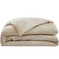 Copripiumino in raso di bambù (200 x 200 cm) Sienna Beige