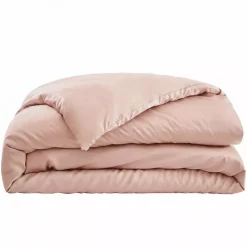 Copripiumino in satin di bambù (240 x 220 cm) Sienna Rosa blush