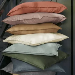 Copripiumino lyocell Tencel™ lavato (260 x 240 cm) Olivia Verde eucalipto