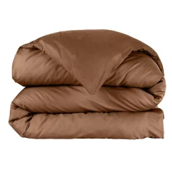 Copripiumino percalle di cotone (240 cm) Cali Marrone Cioccolato