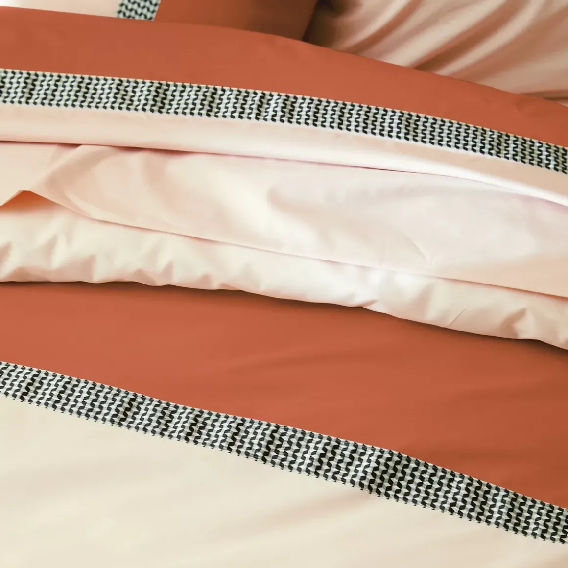 Copripiumino percalle di cotone (300 x 240 cm) Macassar Cognac