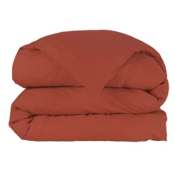Copripiumino percalle di cotone (240 cm) Cali Terracotta