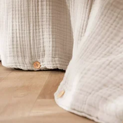 Copripiumino quadrupla garza di cotone (260 x 240 cm) Victoria x Gaïa Beige pampa
