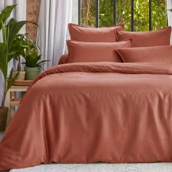 Copripiumino Tencel™ lyocell lavato (280 x 240 cm) Olivia Terracotta