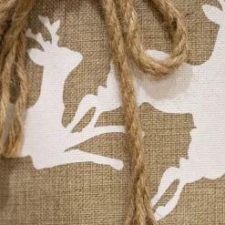 KAEMINGK Accessori Per Albero Di Natale-Coprivaso di albero di Natale in Juta (D68 cm) Renna di Natale