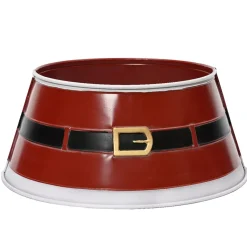 KAEMINGK Accessori Per Albero Di Natale-Coprivaso di albero di Natale in metallo (D70 cm) Cintura di Babbo Natale