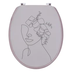 TENDANCE Accessori Water-Copriwater in legno 18 pollici Rosy