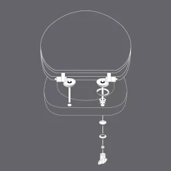 douceur d'intu017drieur Accessori Water-Copriwater in legno (37 x 46 cm) Jade