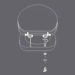 douceur d'intu017drieur Accessori Water-Copriwater in legno (37 x 46 cm) Vagabonda