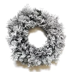 EMINZA Corona Di Natale-Corona di Natale (D50 cm) Edmonton Verde innevato