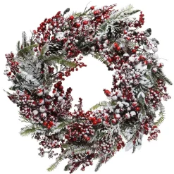 KAEMINGK Corona Di Natale-Corona di Natale e brinato D60 cm