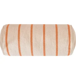 Cuscino da esterno in tela di cotone cilindrico (45 x 20 cm) Ocealys Corallo