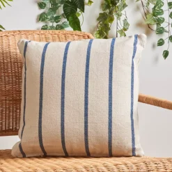 EMINZA Cuscino Decorativo Per Esterno-Cuscino da esterno quadrato tela di cotone (50 x 50 cm) Ocealys Blu marino