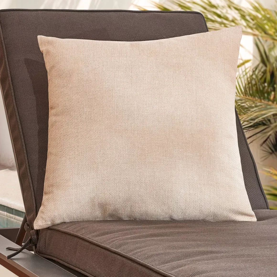 Cuscino da esterno Quadrato (50 x 50 cm) Edena Beige