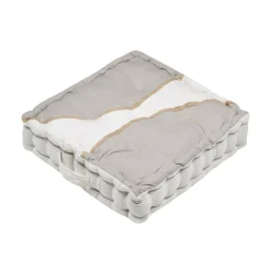 Cuscino da pavimento in cotone (45 x 45 cm) Blokken Grigio