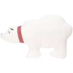 KOOPMAN Plaid E Cuscini Di Natale-Cuscino di Natale bouclé (65 x 37 cm) Orso polare