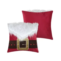 STOF Plaid E Cuscini Di Natale-Cuscino di Natale quadrato velluto (40 x 40 cm) Edgard Multicolore