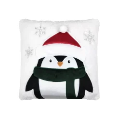 STOF Plaid E Cuscini Di Natale-Cuscino di Natale quadrato velluto (45 x 45 cm) Edgard
