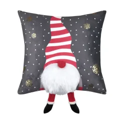 STOF Plaid E Cuscini Di Natale-Cuscino di Natale quadrato velluto (40 x 40 cm) Edgard