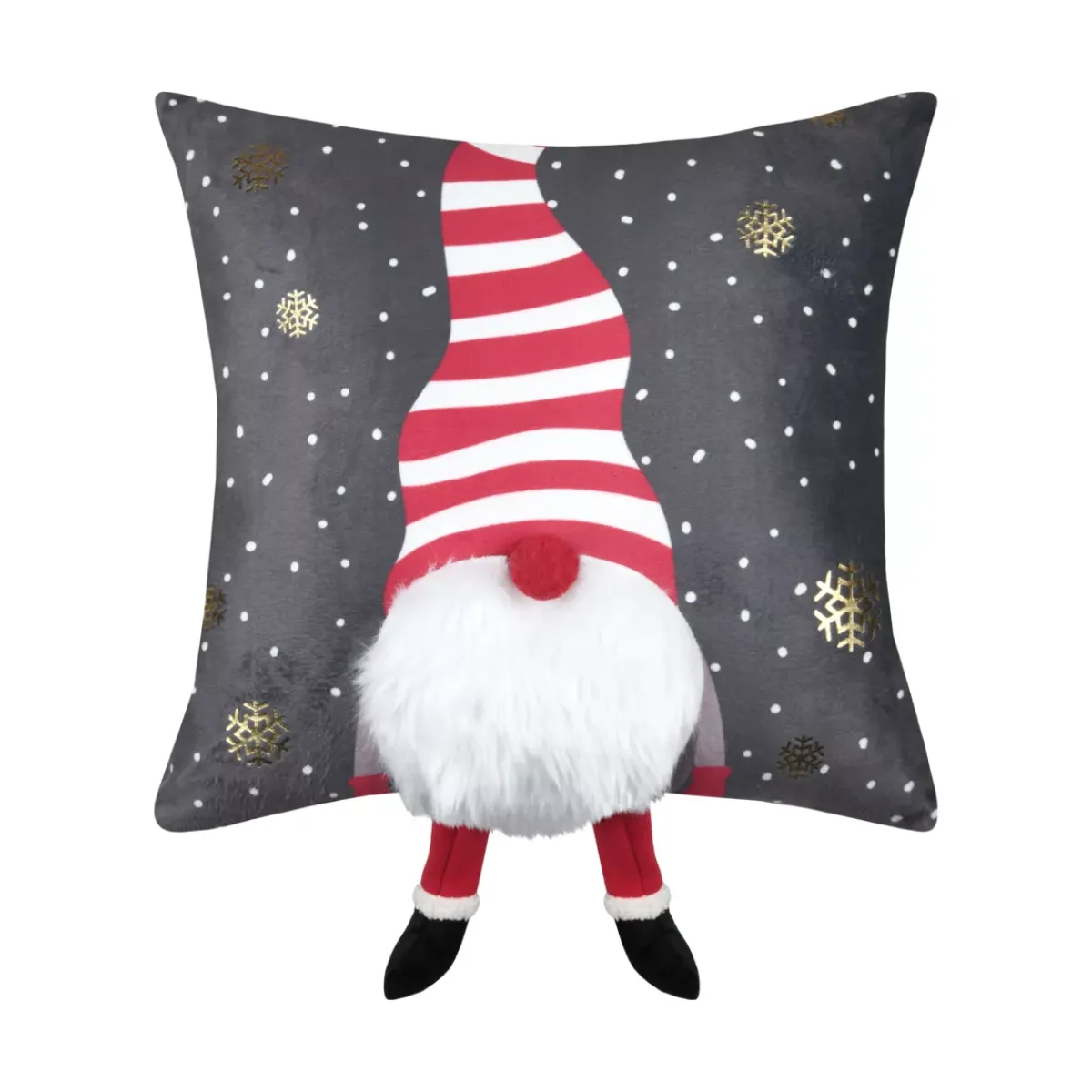 STOF Plaid E Cuscini Di Natale-Cuscino di Natale quadrato velluto (40 x 40 cm) Edgard