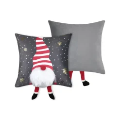 STOF Plaid E Cuscini Di Natale-Cuscino di Natale quadrato velluto (40 x 40 cm) Edgard