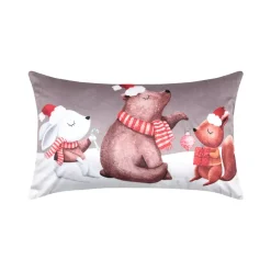 STOF Plaid E Cuscini Di Natale-Cuscino di Natale rettangolare velluto (30 x 50 cm) Lucien