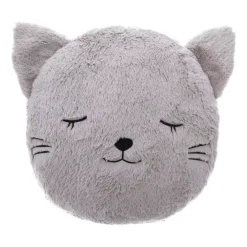 Cuscino ecopelliccia bambino Gatto Grigio