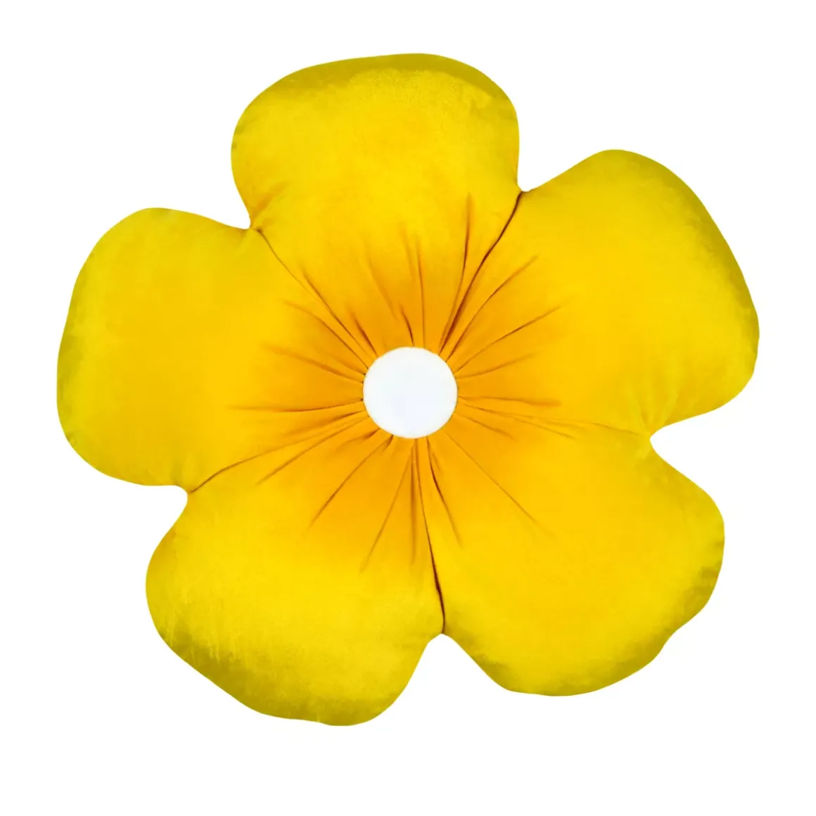 Cuscino fiore rotondo (40 cm) Camille Giallo