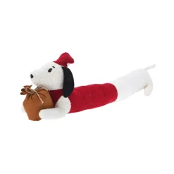 KOOPMAN Plaid E Cuscini Di Natale-Cuscino natalizio per porta (82 x 20 cm) Nano cane