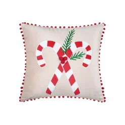 STOF Plaid E Cuscini Di Natale-Cuscino natalizio quadrato in velluto (45 x 45 cm) Lucien