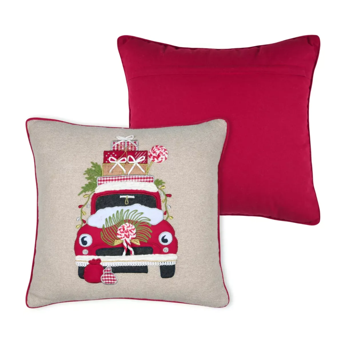 STOF Plaid E Cuscini Di Natale-Cuscino natalizio quadrato (45 x 45 cm) Gifted