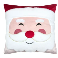 STOF Plaid E Cuscini Di Natale-Cuscino natalizio quadrato (45 x 45 cm) Hohoho Buon Natale