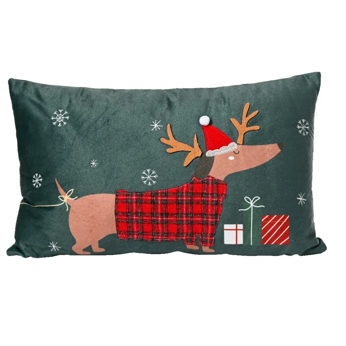 KAEMINGK Plaid E Cuscini Di Natale-Cuscino natalizio rettangolare (50 x 30 cm) Doggy