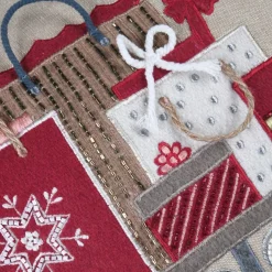 STOF Plaid E Cuscini Di Natale-Cuscino natalizio rettangolare in cotone (40 x 60 cm) Vigilia regali
