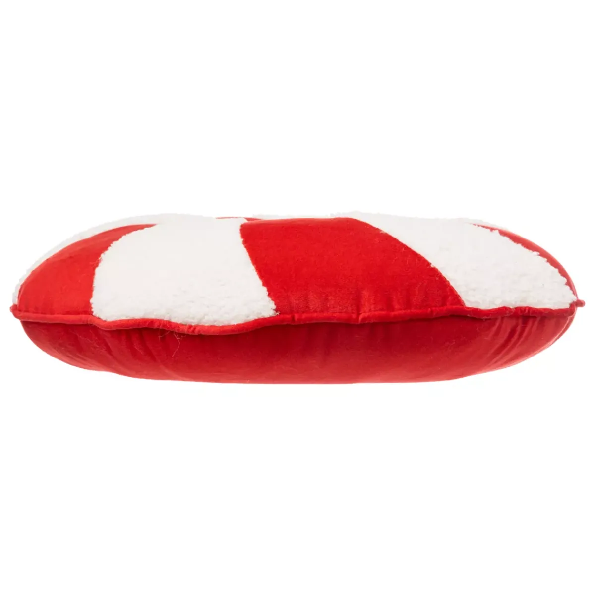 FEERIC LIGHTS Plaid E Cuscini Di Natale-Cuscino natalizio rotondo (D40 cm) e bianco Caramella