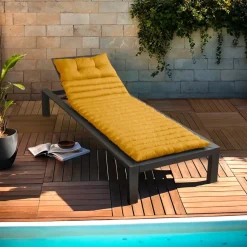EMINZA Cuscini Lettini Da Spiaggia|Cuscini Per Lettini E Accessori-Cuscino per lettino prendisole trapuntato (180 x 60 cm)