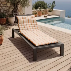 EMINZA Cuscini Lettini Da Spiaggia-Cuscino per sdraio arrotolabile (60 x 180 cm) Ocealys Corallo