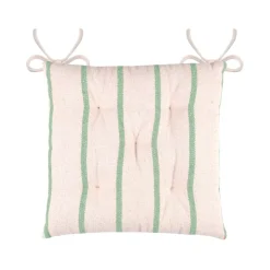 Cuscino per sedia da esterno in tela di cotone (40 x 40 cm) Ocealys Verde