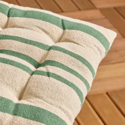 EMINZA Cuscini Per Sedie E Poltrone-Cuscino per sedia da esterno quadrato in tela di cotone (38 x 38 cm) Nautira