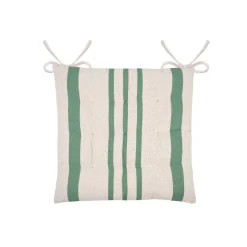 EMINZA Cuscini Per Sedie E Poltrone-Cuscino per sedia da esterno quadrato in tela di cotone (38 x 38 cm) Nautira